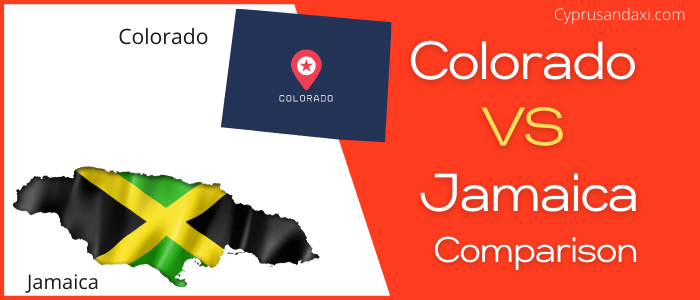 Is Colorado bigger than Jamaica