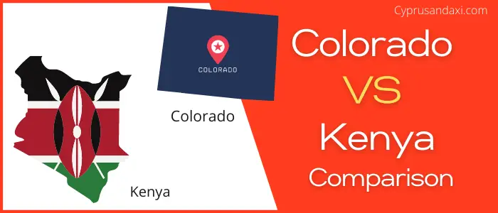Is Colorado bigger than Kenya