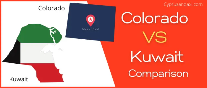 Is Colorado bigger than Kuwait