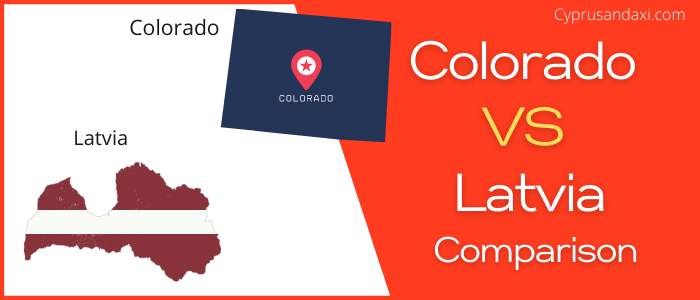 Is Colorado bigger than Latvia