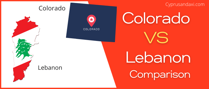 Is Colorado bigger than Lebanon