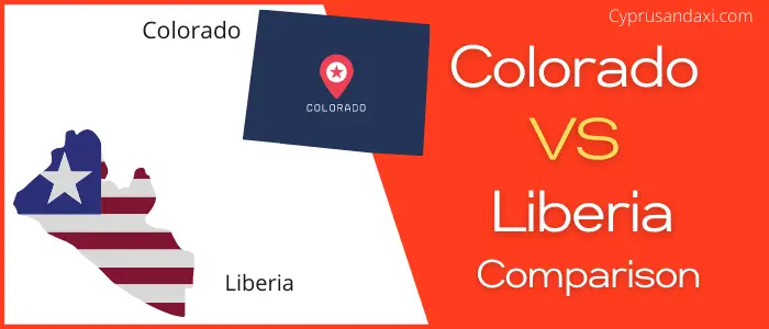 Is Colorado bigger than Liberia