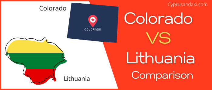 Is Colorado bigger than Lithuania