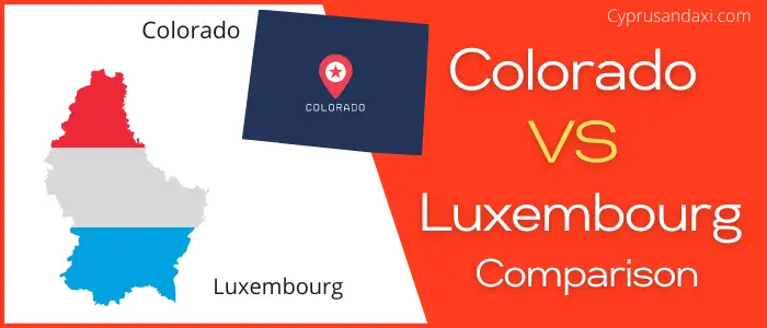 Is Colorado bigger than Luxembourg