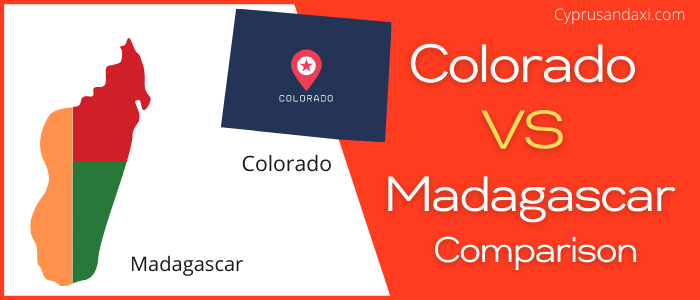 Is Colorado bigger than Madagascar