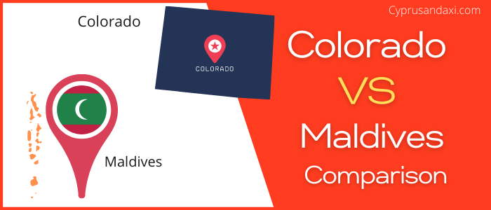 Is Colorado bigger than Maldives