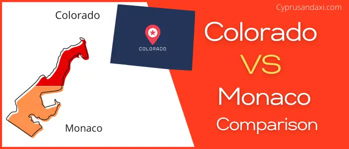 Is Colorado bigger than Monaco