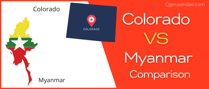 Is Colorado bigger than Myanmar