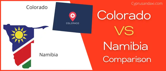 Is Colorado bigger than Namibia