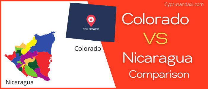 Is Colorado bigger than Nicaragua