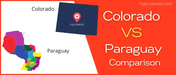 Is Colorado bigger than Paraguay