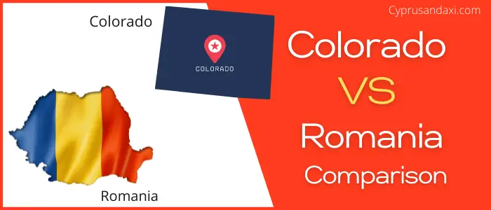 Is Colorado bigger than Romania