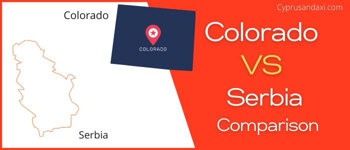 Is Colorado bigger than Serbia