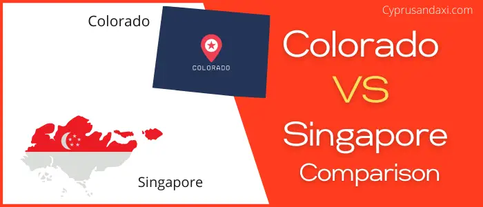 Is Colorado bigger than Singapore