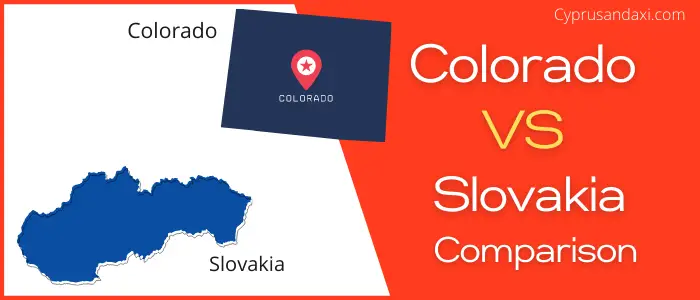 Is Colorado bigger than Slovakia