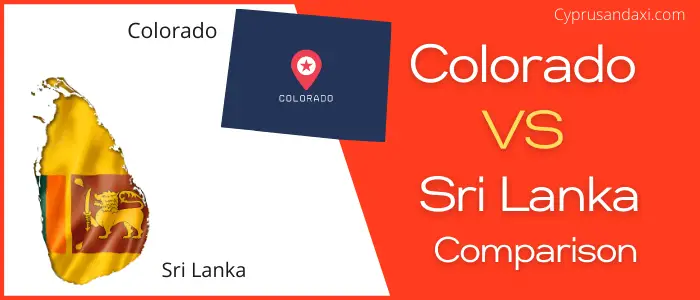 Is Colorado bigger than Sri Lanka