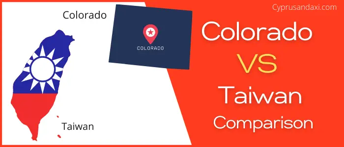 Is Colorado bigger than Taiwan