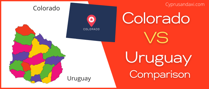 Is Colorado bigger than Uruguay