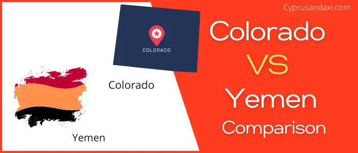 Is Colorado bigger than Yemen