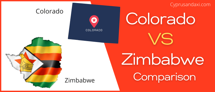 Is Colorado bigger than Zimbabwe