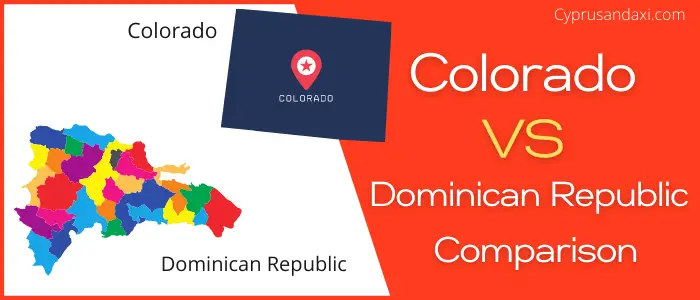 Is Colorado bigger than the Dominican Republic