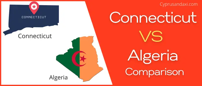 Is Connecticut bigger than Algeria