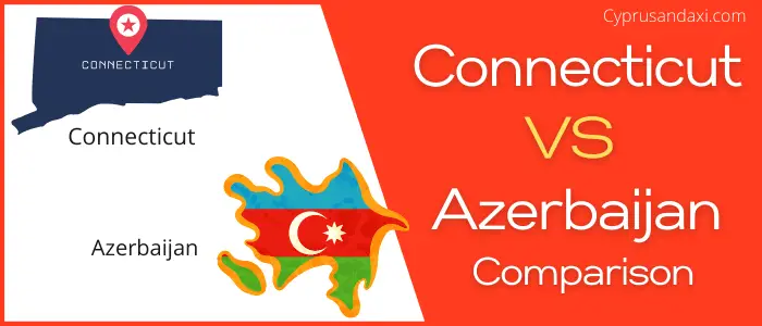 Is Connecticut bigger than Azerbaijan