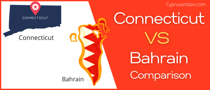 Is Connecticut bigger than Bahrain