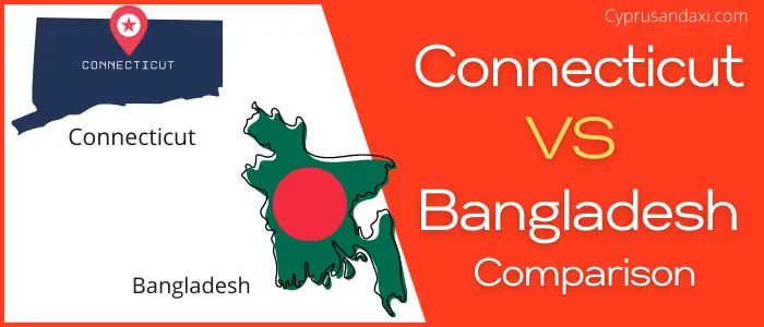 Is Connecticut bigger than Bangladesh
