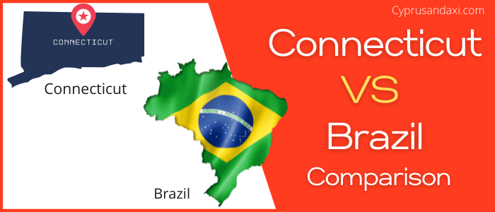 Is Connecticut bigger than Brazil