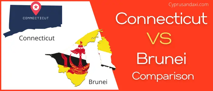 Is Connecticut bigger than Brunei