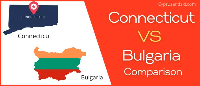 Is Connecticut bigger than Bulgaria