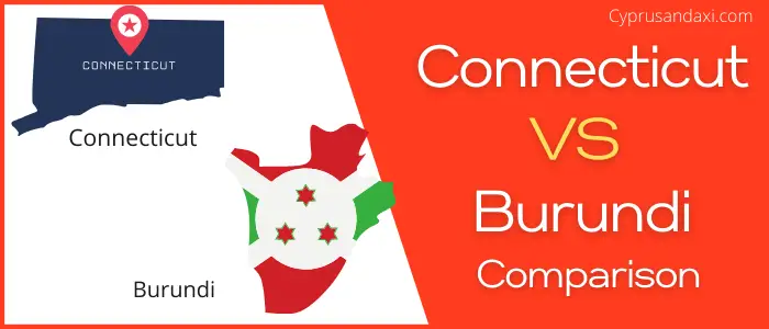 Is Connecticut bigger than Burundi