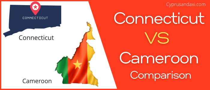 Is Connecticut bigger than Cameroon