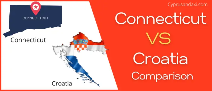 Is Connecticut bigger than Croatia