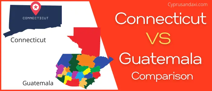 Is Connecticut bigger than Guatemala