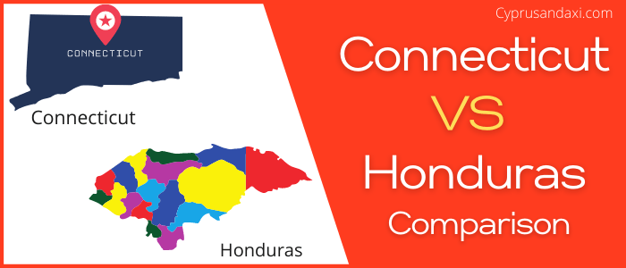 Is Connecticut bigger than Honduras