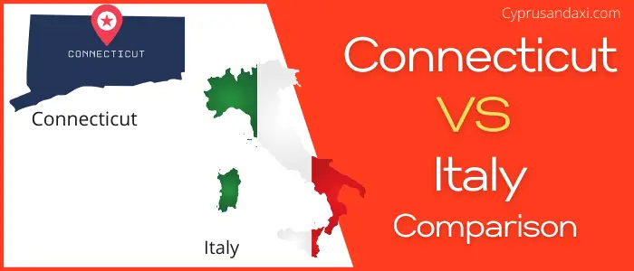 Is Connecticut bigger than Italy