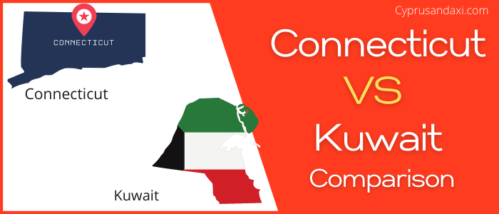 Is Connecticut bigger than Kuwait