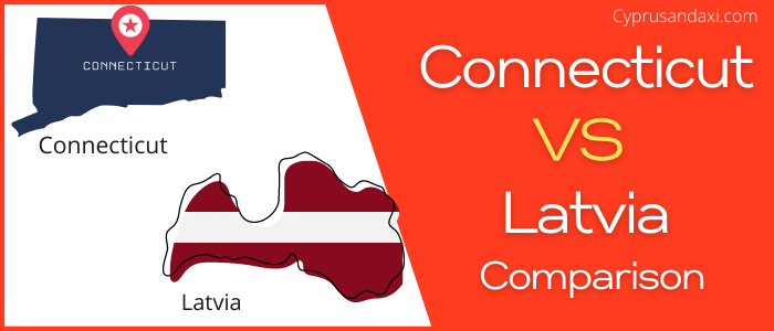 Is Connecticut bigger than Latvia