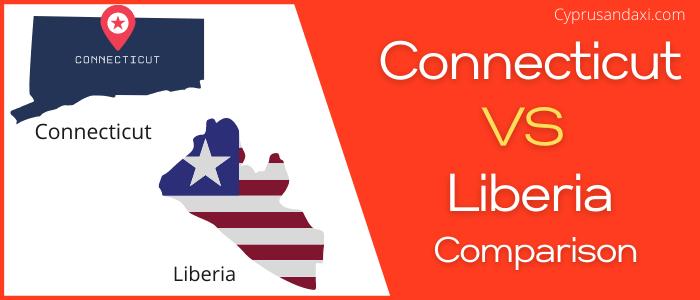 Is Connecticut bigger than Liberia