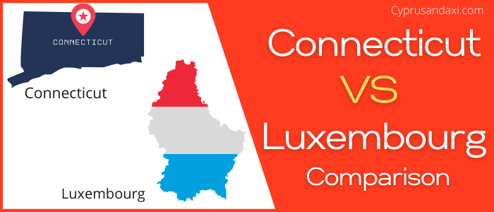 Is Connecticut bigger than Luxembourg