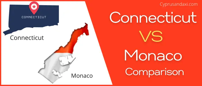 Is Connecticut bigger than Monaco