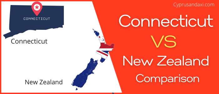 Is Connecticut bigger than New Zealand