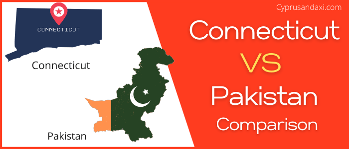 Is Connecticut bigger than Pakistan
