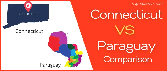 Is Connecticut bigger than Paraguay