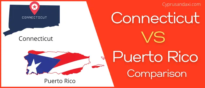 Is Connecticut bigger than Puerto Rico