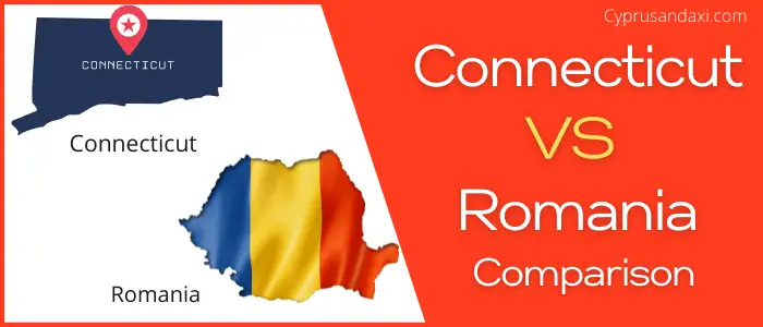 Is Connecticut bigger than Romania