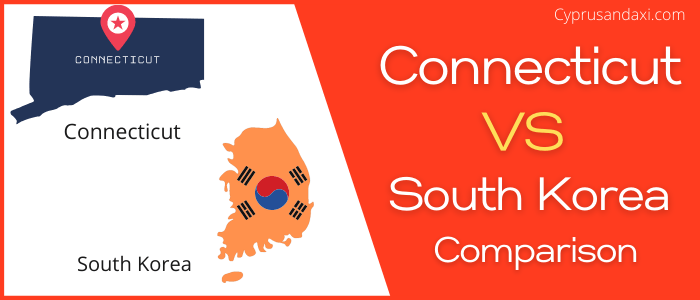 Is Connecticut bigger than South Korea