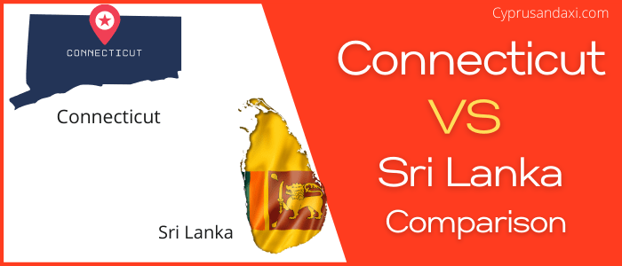 Is Connecticut bigger than Sri Lanka